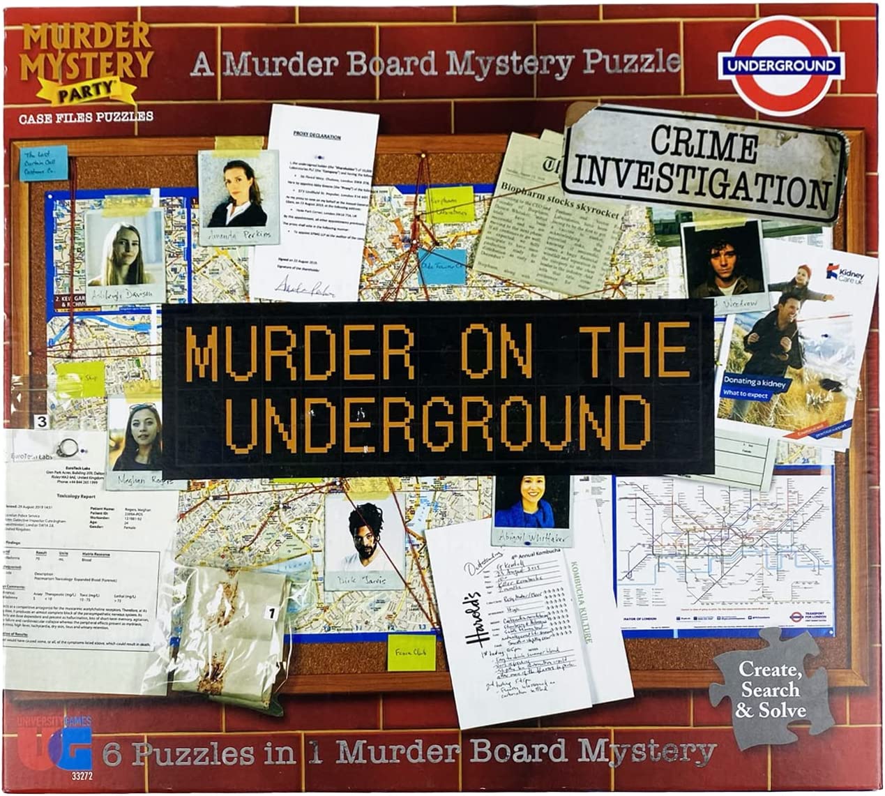 Murder Mystery Party Case File : Murder on the Underground 1000pc Puzzle