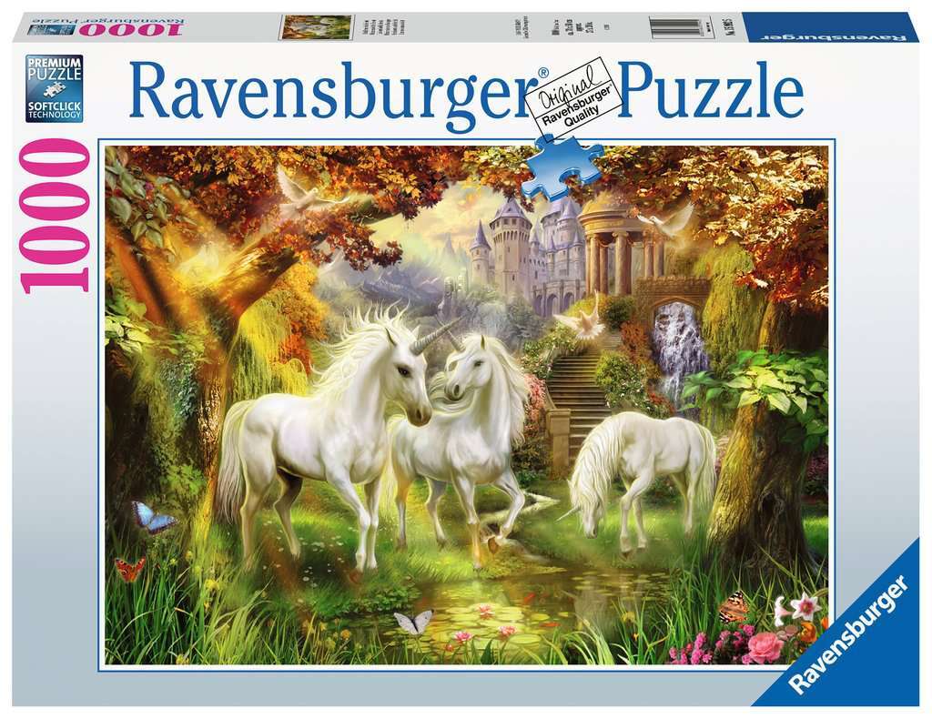 Ravensburger Jigsaw Puzzle : Unicorns in the Forest 1000pc