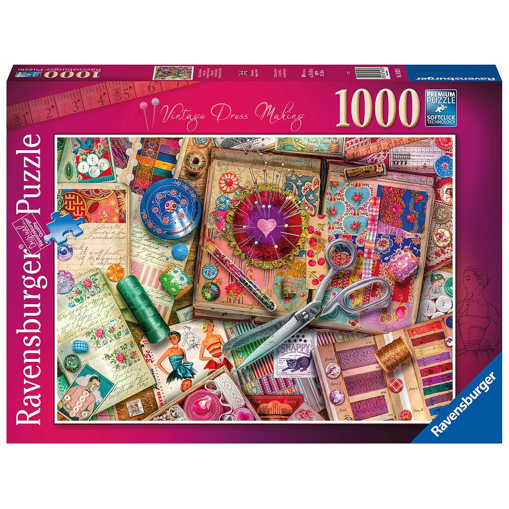 Ravensburger Jigsaw Puzzle : Vintage Dressmaking 1000pc