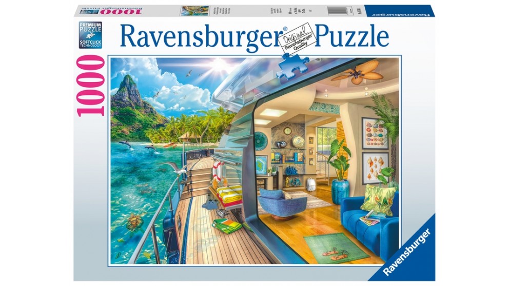 Ravensburger Jigsaw Puzzle : Tropical Island Charter 1000pc