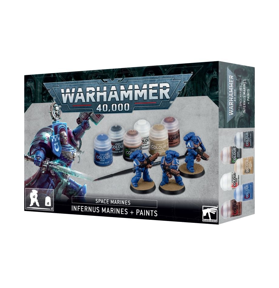 Warhammer 40,000 : Space Marines - Infernus Marines + Paints Set