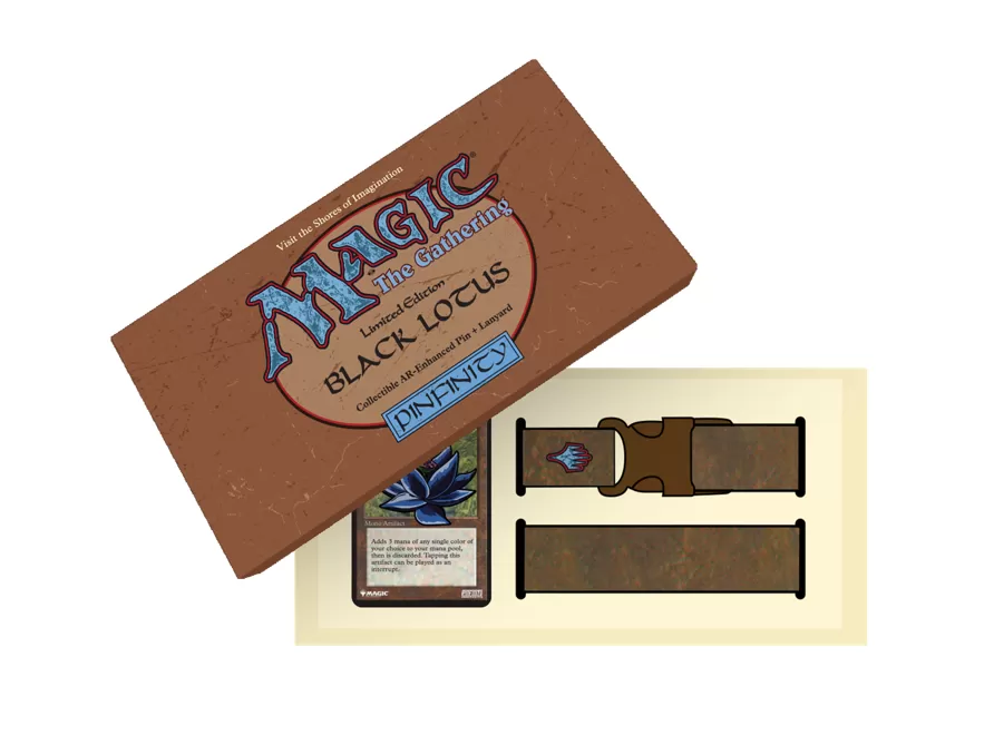 Magic the Gathering : The Card Game - Pinfinity Magic Black Lotus Pin Set