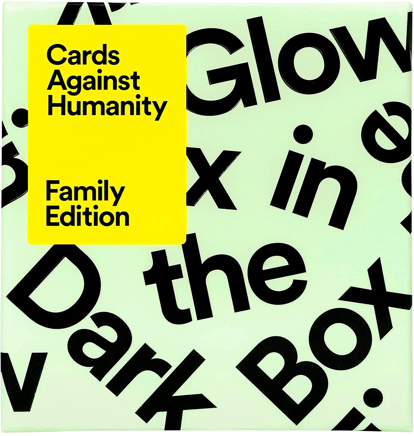 Cards Against Humanity : Family Edition - First Expansion Glow In The Dark Box