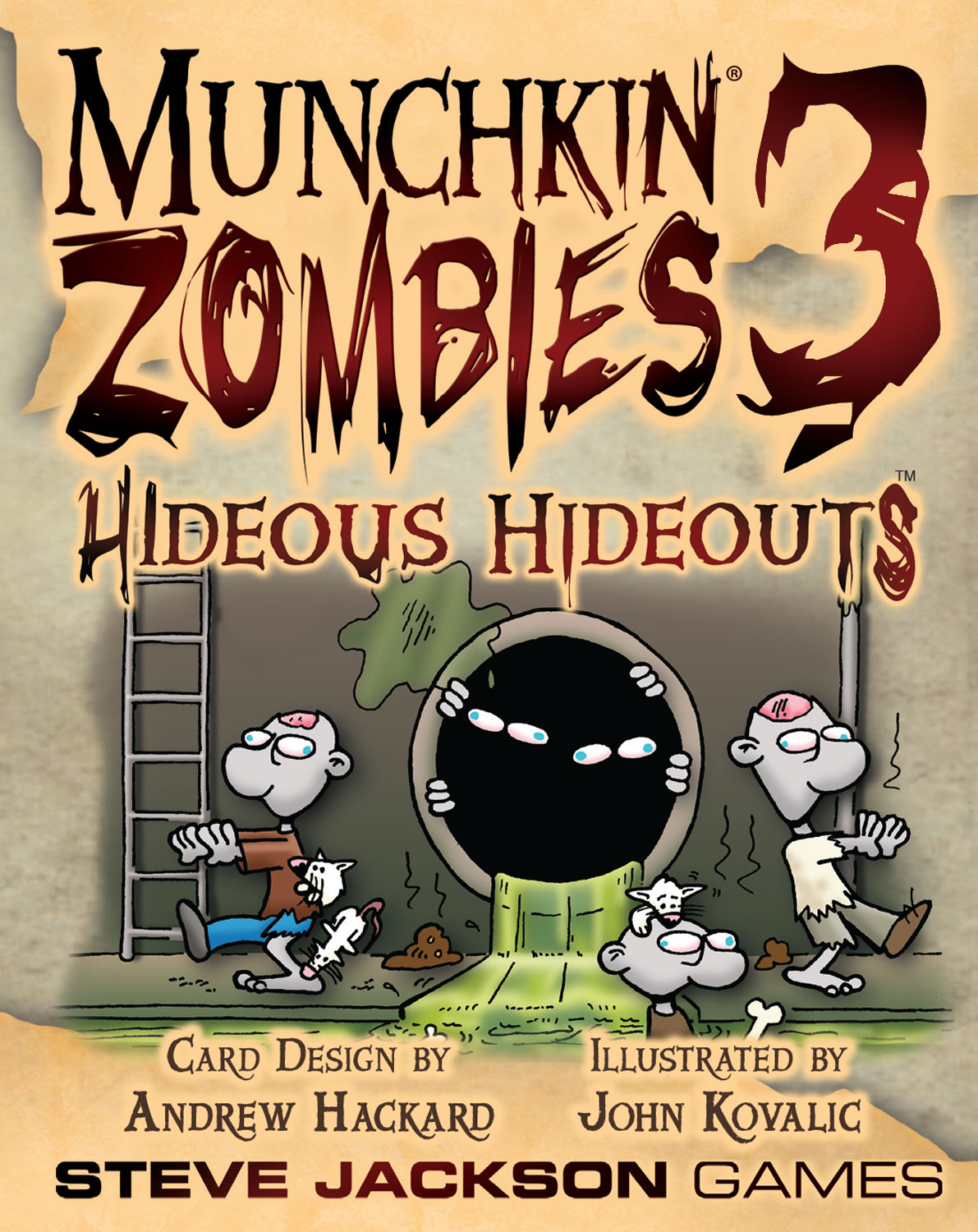 Munchkin : Zombies - 3 Hideous Hideouts Expansion