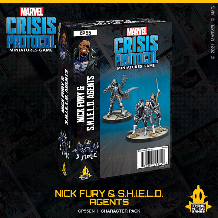 Marvel Crisis Protocol : Nick Fury JR and Shield Agents Character Pack