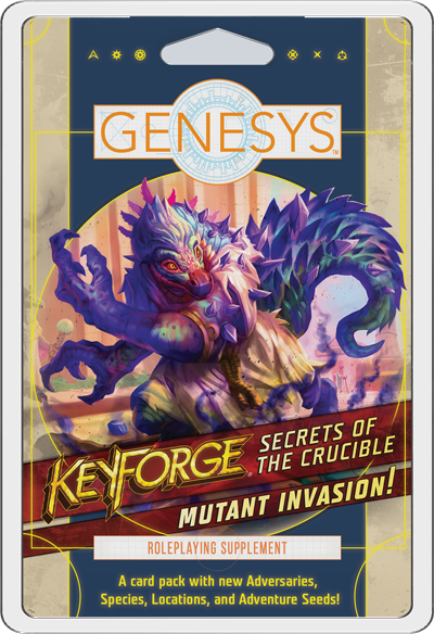 Keyforge Genesys : Secrets of the Crucible Mutant Invasion Adversary Deck