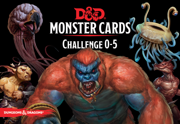 Dungeons and Dragons : Spellbook Cards - Monster Cards 0-5