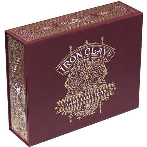 Iron Clays : 200 Chips Printed Box Luxury Game Counters Brass Birmingham Lancashire