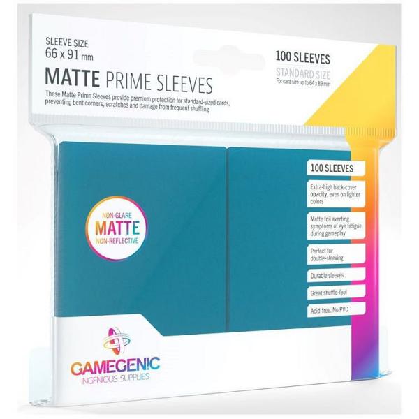 Gamegenic : Matte Prime Card Sleeves - Blue (66mm x 91mm) (100 Sleeves Per Pack)