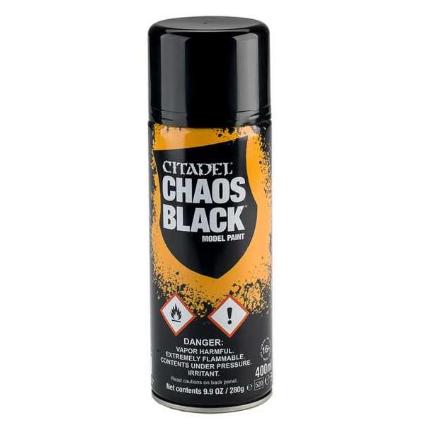 Citadel Spray Paint : Chaos Black 400ML