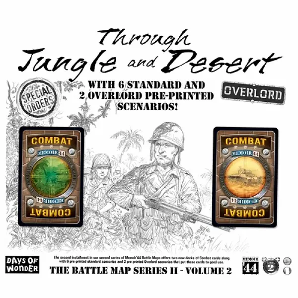 Memoir '44 : Battle Map Series 2 Volume 2 - Through Jungle and Desert Expansion