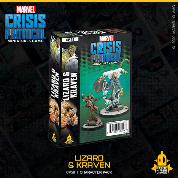 Marvel Crisis Protocol : Lizard and Kraven Character Pack