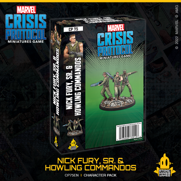 Marvel Crisis Protocol : Nick Fury, Sr. and Howling Commandos Character Pack