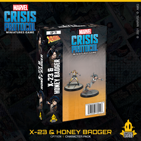 Marvel Crisis Protocol : X-23 and Honey Badger Character Pack