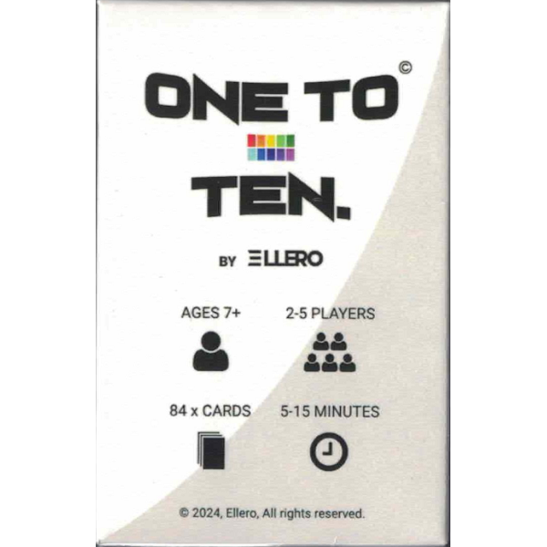 One To Ten Card game