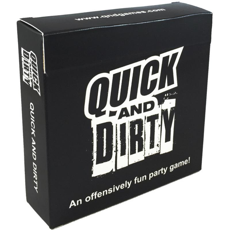 Quick and Dirty an Offensively Fun Party Game Black Edition