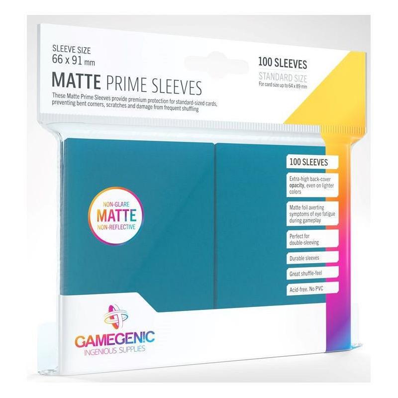 Gamegenic : Matte Prime Card Sleeves - Blue (66mm x 91mm) (100 Sleeves Per Pack)