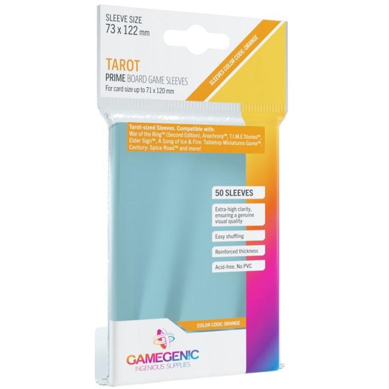 Gamegenic : Prime Board Game Sleeves - Tarot-Sized (73mm x 122mm) (50 Sleeves Per Pack)