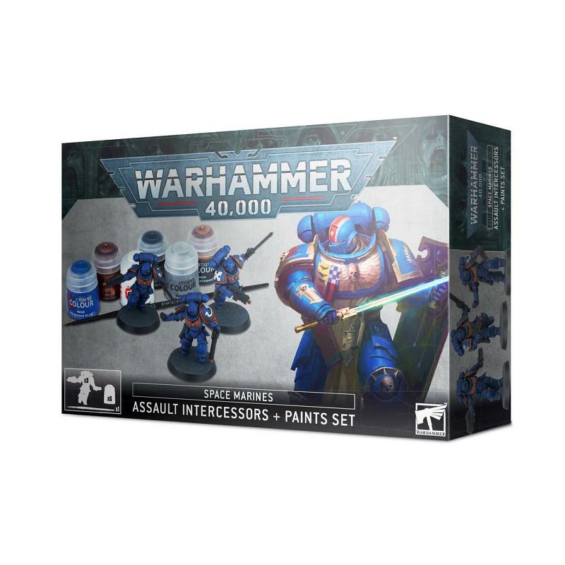 Warhammer 40,000 : Space Marines - Assault Intercessors + Paint Set