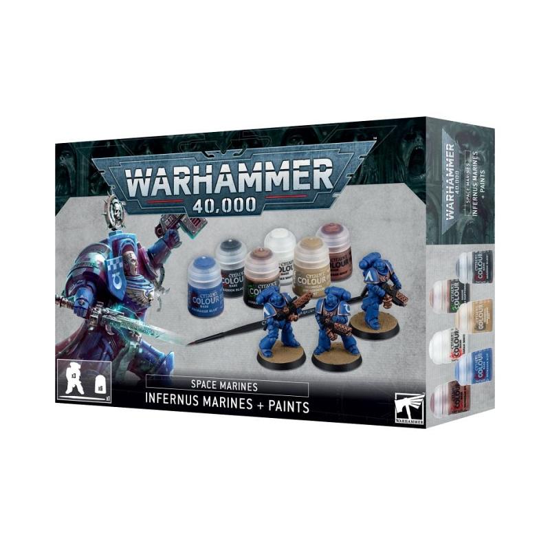 Warhammer 40,000 : Space Marines - Infernus Marines + Paints Set