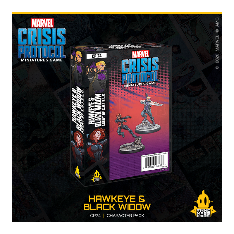 Marvel Crisis Protocol : Hawkeye and Black Widow Character Pack