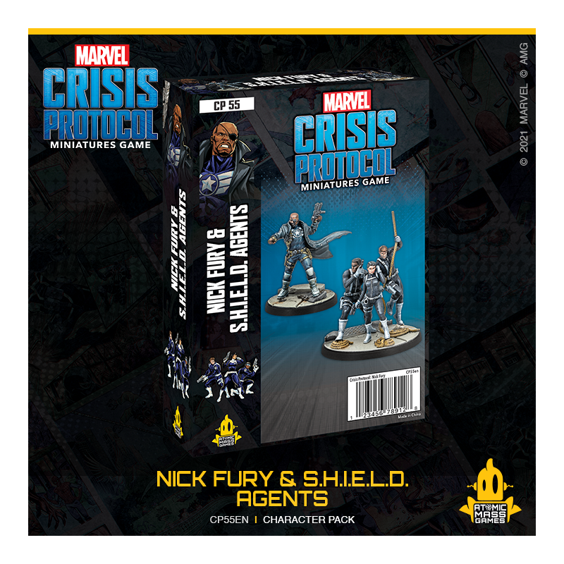 Marvel Crisis Protocol : Nick Fury JR and Shield Agents Character Pack