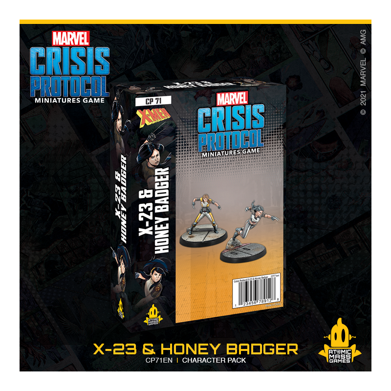 Marvel Crisis Protocol : X-23 and Honey Badger Character Pack